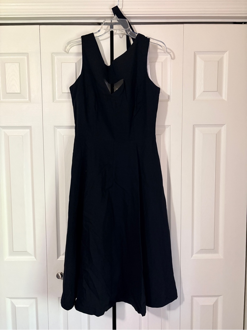 Tatyana Black Sleeveless Midi Dress